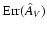 ${\rm Err}(\hat A_{\it V})$