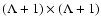 $(\Lambda+1) \times (\Lambda+1)$