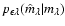 $p_{\epsilon \lambda}(\hat m_\lambda \vert m_\lambda)$