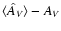 $\langle \hat A_{\it V} \rangle - A_{\it V}$
