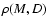 $\rho(M, D)$