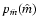 $p_{\hat m}(\hat m)$