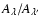 $A_\lambda / A_{\lambda'}$