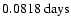 $\rm0.0818~days$