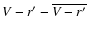$V-r'-\overline{V-r'}$