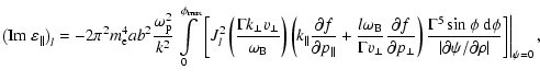 $\displaystyle \displaystyle
\left({\rm Im}~\varepsilon_{\Vert}\right)_l=
\displ...
...{\rm d}\phi}
{\vert\partial\psi/\partial\rho\vert}\right]\right\vert _{\psi=0},$