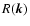 $R(\vec{k})$