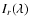 $I_r(\lambda)$