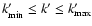 ${k'_{\min}\le k'\le k'_{\max}}$