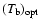 $(T_{\rm b})_{\rm opt}$