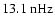 $13.1~{\rm nHz}$