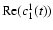 ${\rm Re}(c_1^1(t))$