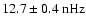 $12.7\pm0.4~{\rm nHz}$