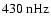 $430~{\rm nHz}$