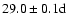 $29.0\pm0.1{\rm d}$