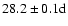 $28.2\pm0.1{\rm d}$
