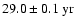 $29.0\pm0.1~{\rm yr}$