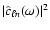 $\vert\hat{c}_{\ell n} (\omega)\vert^2$