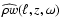 $\widehat{\rho
w}(\ell,z,\omega)$