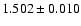 $1.502\pm0.010$