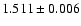 $1.511\pm0.006$