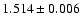 $1.514\pm0.006$