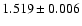 $1.519\pm0.006$