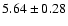 $5.64\pm0.28$