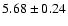 $5.68\pm0.24$