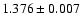 $1.376\pm0.007$