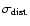 $\sigma_{\rm dist.}$