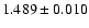 $1.489\pm0.010$