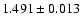 $1.491\pm0.013$