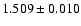$1.509\pm0.010$