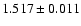 $1.517\pm0.011$