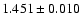 $1.451\pm0.010$