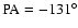 ${\rm PA}=-131^{\circ}$