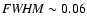 ${\it FWHM}\sim 0.06$
