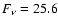 $F_{\nu}=25.6$