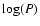 $\log(P)$
