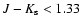 $J-K_{\rm s} < 1.33$