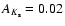 $A_{K_{\rm s}}=0.02$