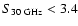 $S_{30{\rm ~GHz}}< 3.4$