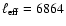 $\ell_{\rm eff} =
6864$
