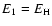 $E_1 = E_{\rm H}$