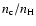 $n_{\rm c}/n_{\rm H}$