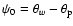 $\psi_0=\theta_w-\theta_{\rm p}$