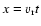 $x=v_{\rm r} t$