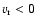 $v_{\rm r}<0$