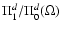 $\Pi_1^d/\Pi_0^d(\Omega)$